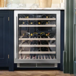 Caple Classic 46 Bottle 2 Temperature Undercounter Wine Cabinet - Stainless Steel Wi6135